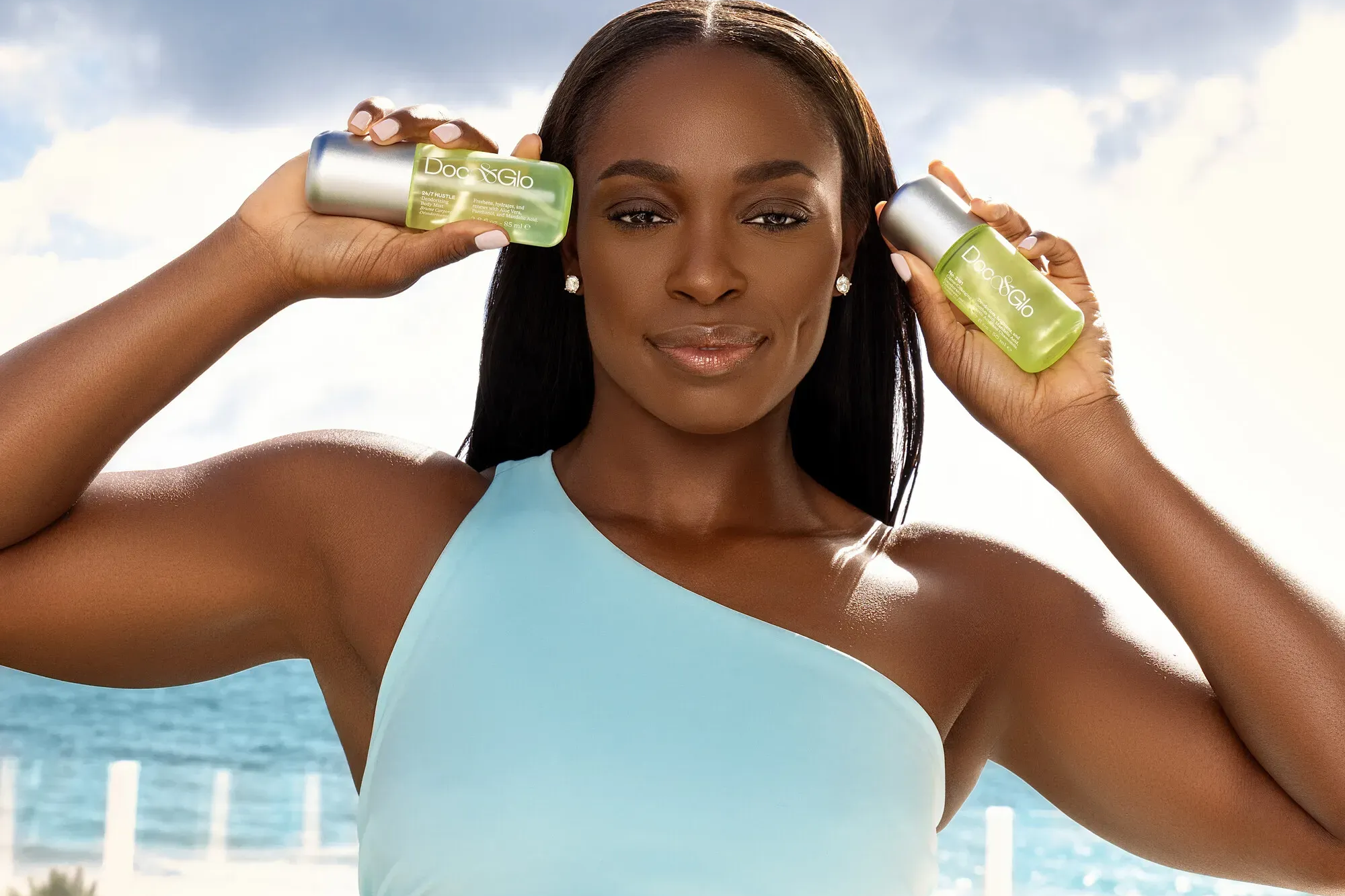                      Game, Set, Glo: Tennis Champion, Sloane Stephens, Serves Up New Body Care Line, Doc & Glo                             
                     